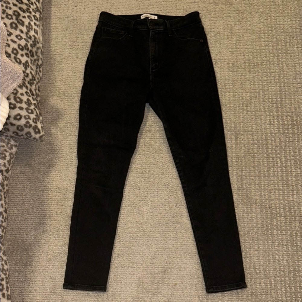 Abercrombie Curve Love Black Skinny Jeans